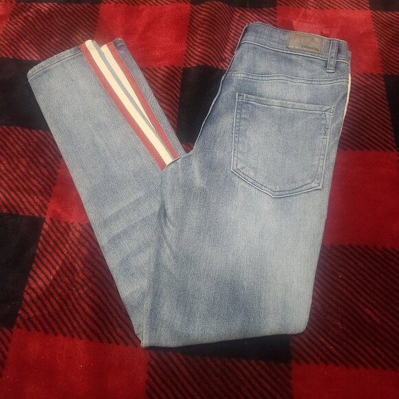Express Ankle High Rise Legging Jeans Light Wash Size 4 - Picture 1 of 9